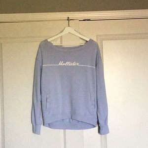 Light blue Hollister crew neck